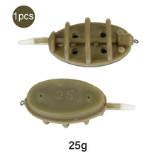 Load image into Gallery viewer, Mosodo Carp Fishing Method Feeder Mould 15g 20g 25g 35g 30g 40g 50g 60g Inline Feeders High Capacity lead sinker Bait Thrower
